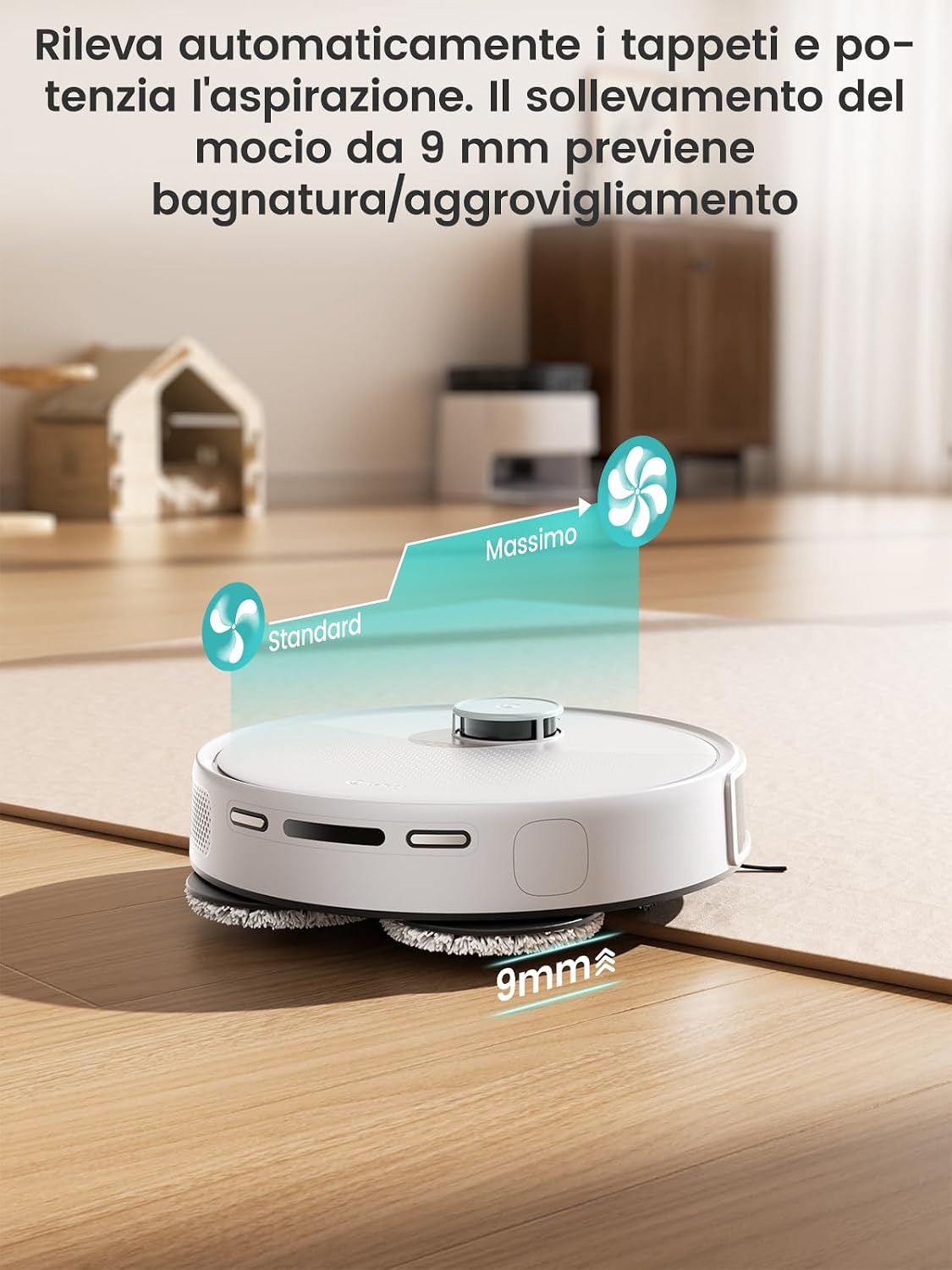 Thumbnail 6 de Lefant M3 Robot Aspirapolvere Lavapavimenti con mappatura, 12000Pa e navigazione LiDAR dToF