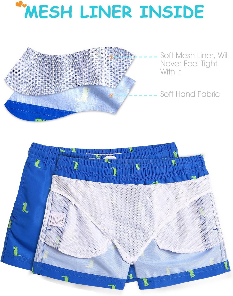 Thumbnail 2 de MaaMgic Kleine Jungen Badeshorts Schnelltrocknend – Boardshorts mit Mesh-Futter, Taschen und verstellbarem Tunnelzug