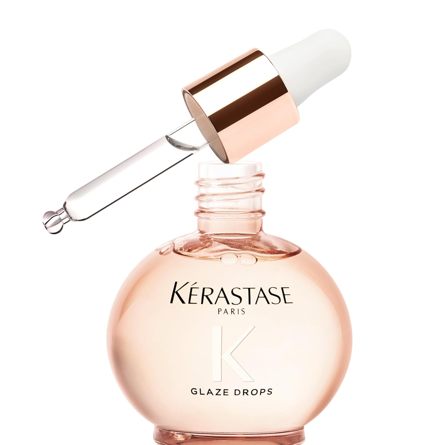 Detalle de Kérastase Gloss Absolu Glaze Drops – Leichtes Haaröl für langes, Frizz-anfälliges Haar