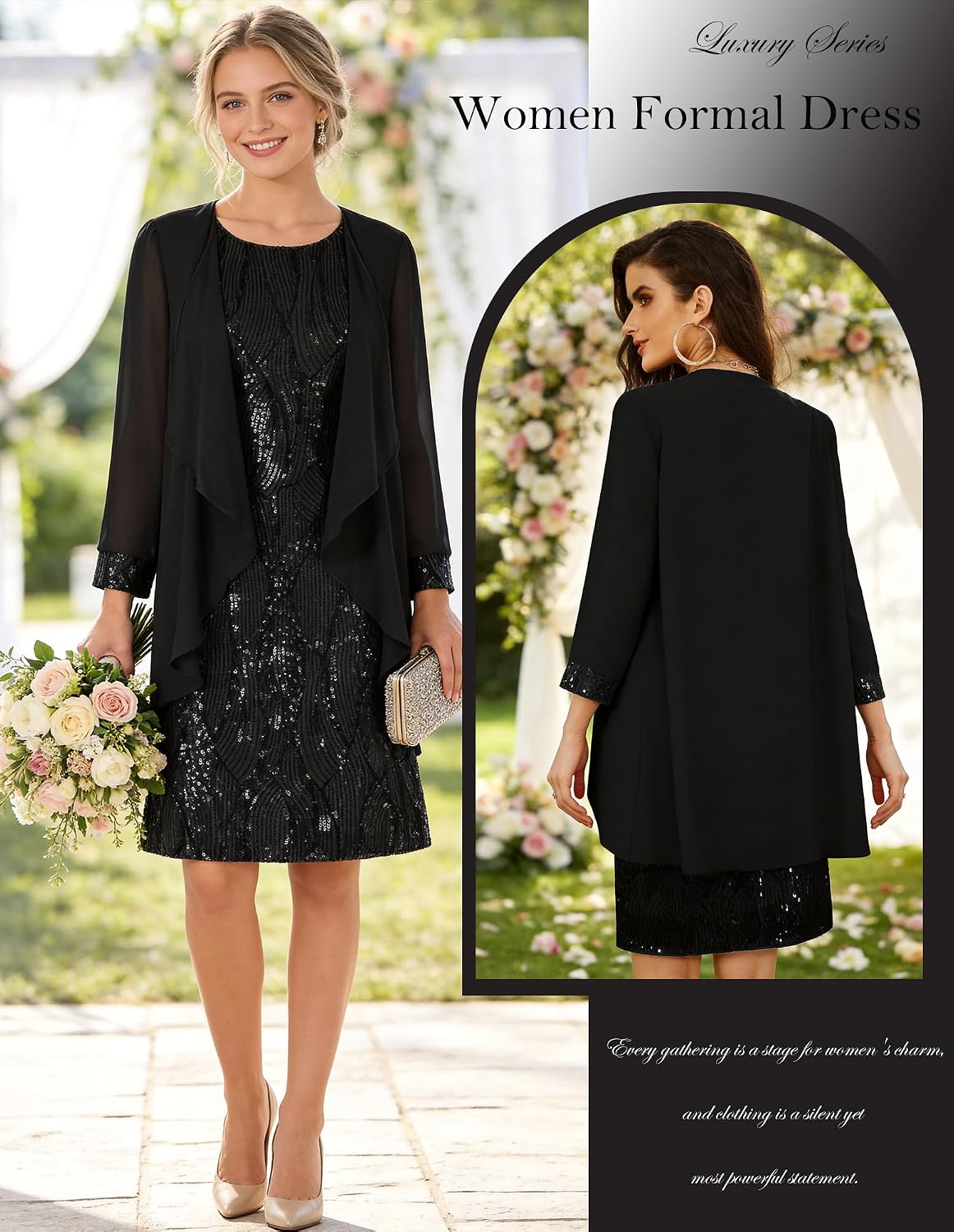 Thumbnail 2 de GRACE KARIN Sequin Dress for Wedding