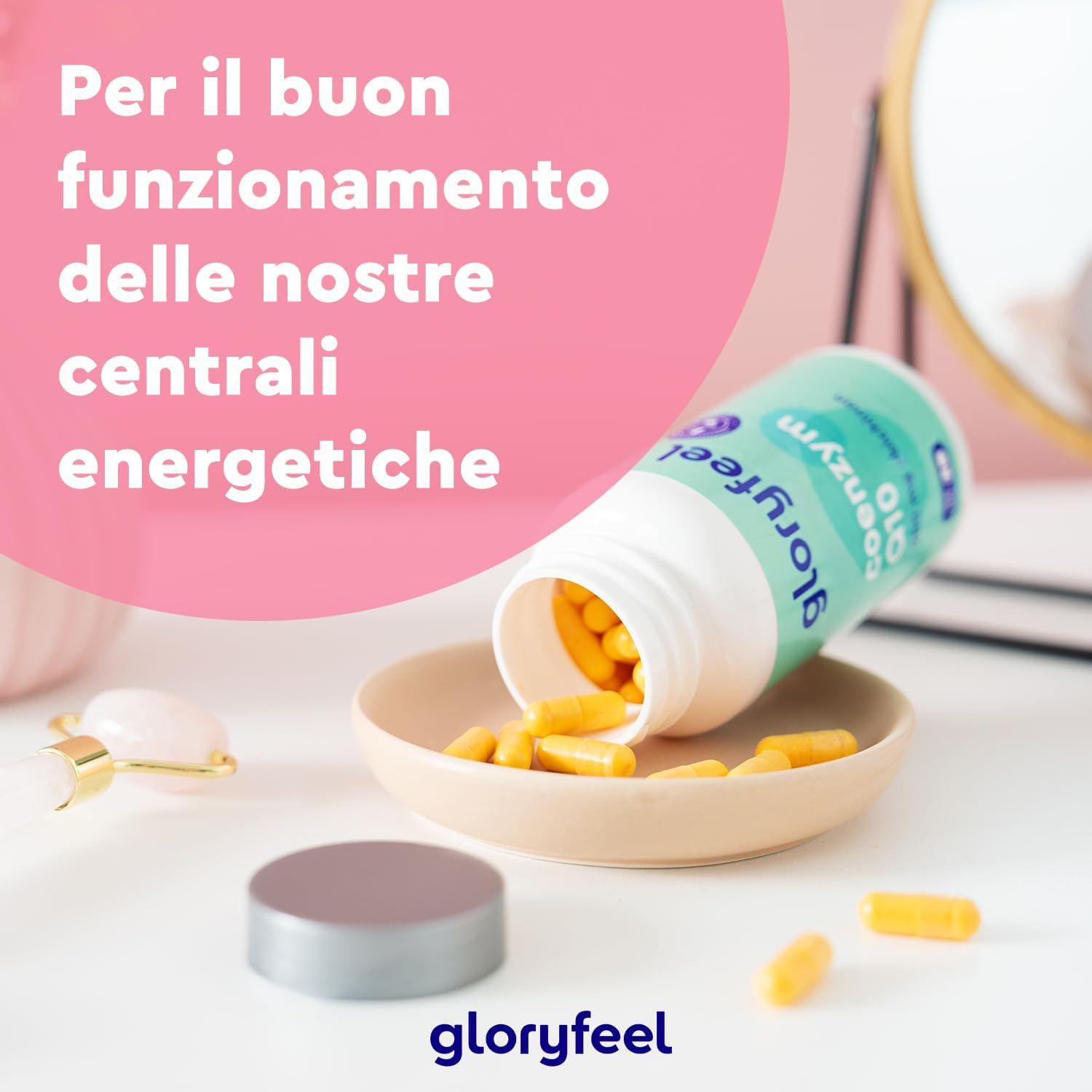 Thumbnail 6 de Gloryfeel Q10 Coenzima 200 mg Puro, 120 capsule vegane (scorta per circa 4 mesi)