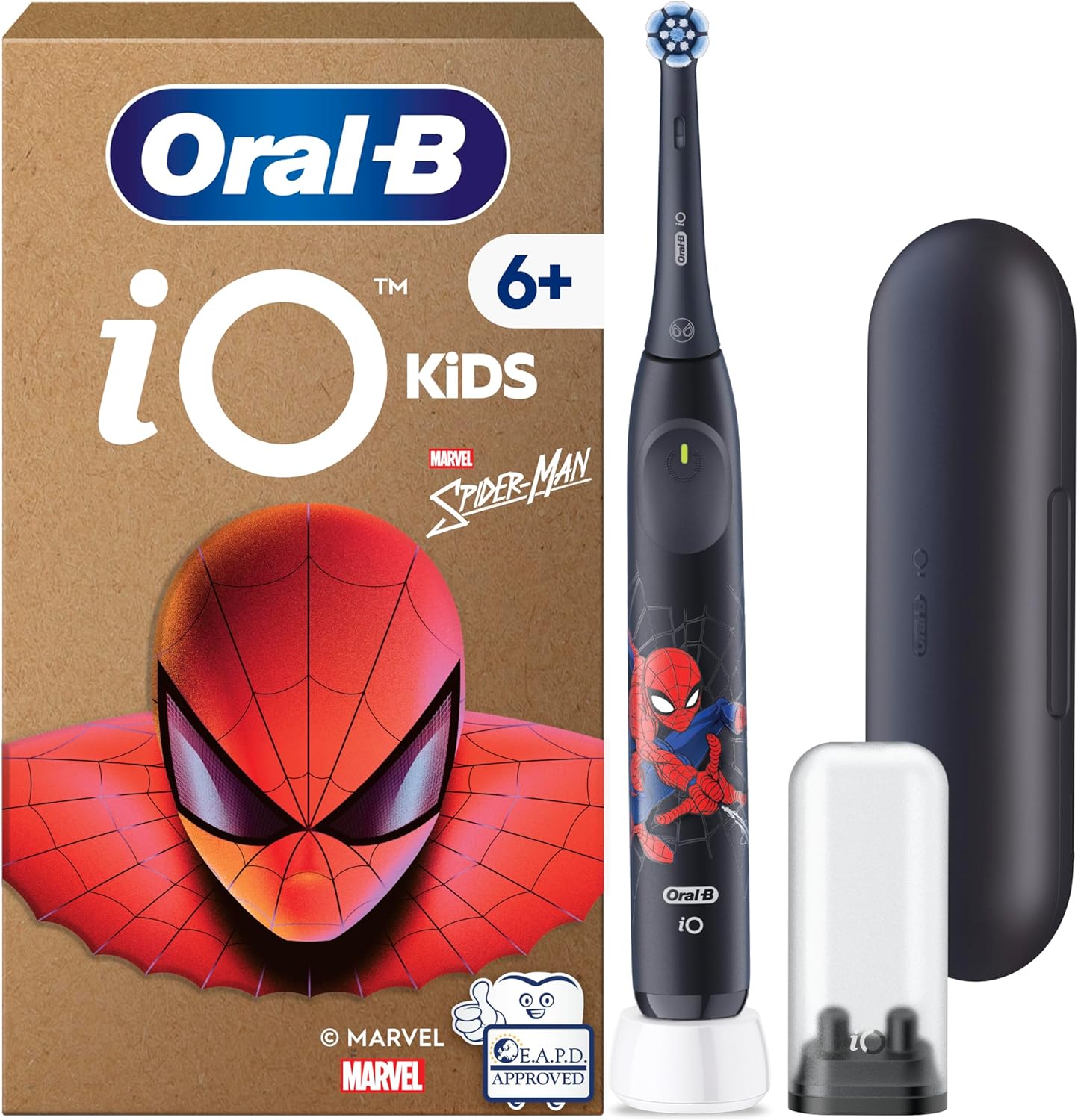 Detalle de Oral-B iO Kids 6+ Marvel Spiderman – Elektrische Zahnbürste für Kinder ab 6 Jahren