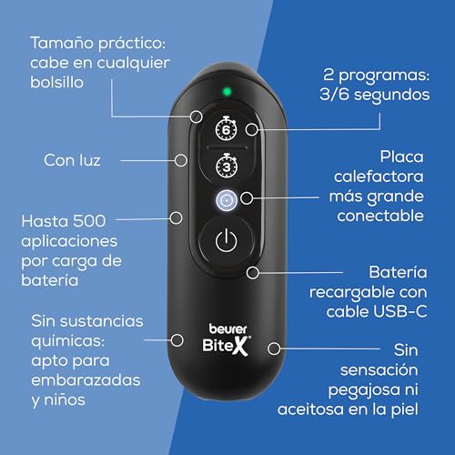 Thumbnail 6 de Beurer BiteX Max Deep Black: alivio rápido para picaduras y mordeduras sin químicos