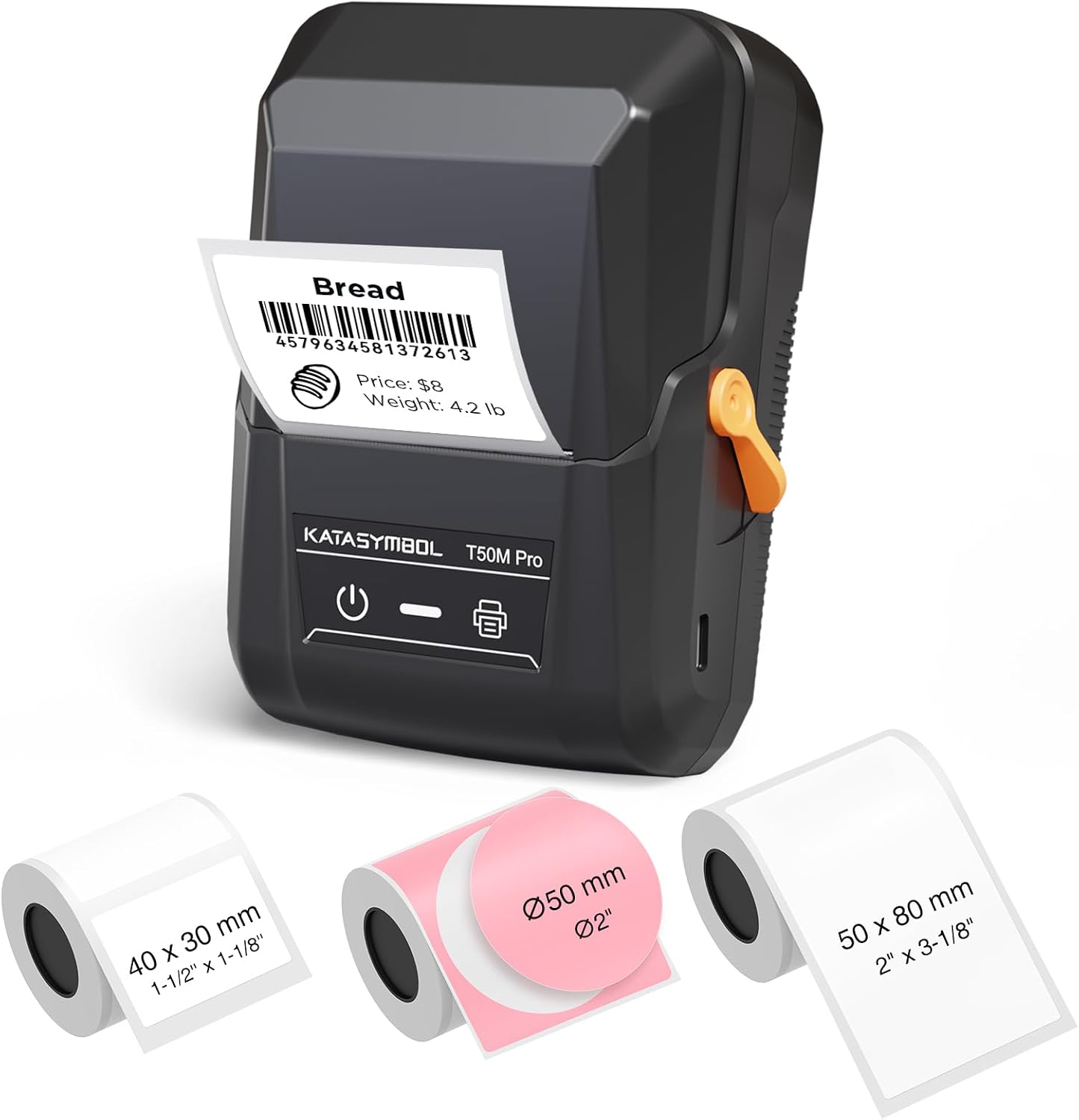 SUPVAN T50M Pro Bluetooth Label Maker: Inkless, 3 Tape Widths, 30+ Fonts, 660 Icons