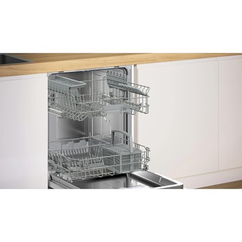 Thumbnail 9 de Bosch SMI2HTS02E: Lave-vaisselle encastrable 60 cm sans façade, noir sur bandeau acier brossé
