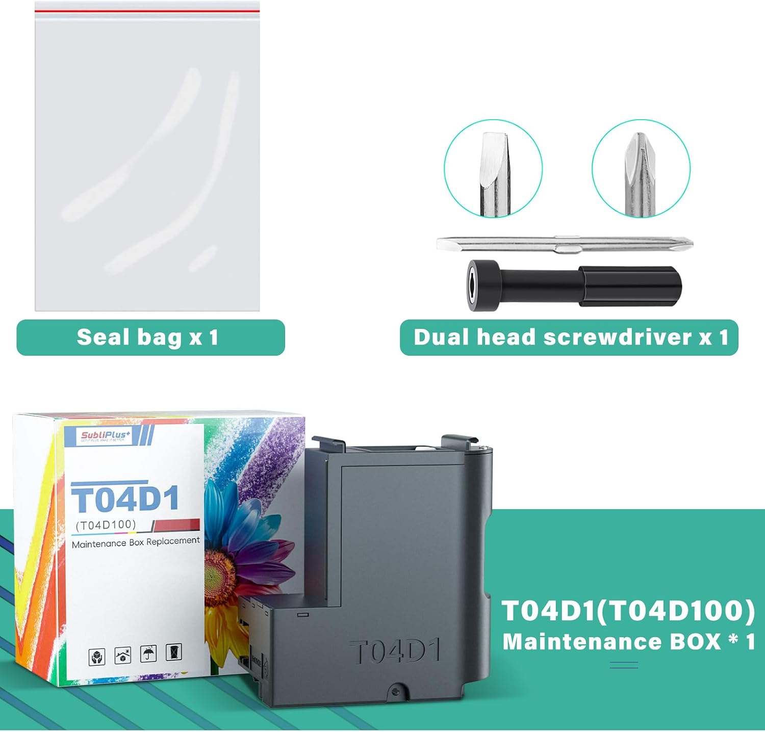 Detalle de SubliPlus+ T04D1/C13T04D100 Ink Maintenance Box for EcoTank Printers