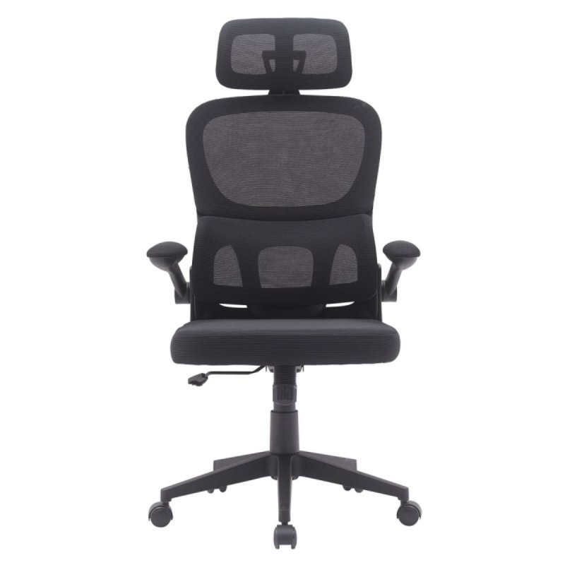 Detalle 2 de Silla de Oficina Klik Ergonómica Ajustable con Respaldo de Tejido y Ruedas Silenciosas