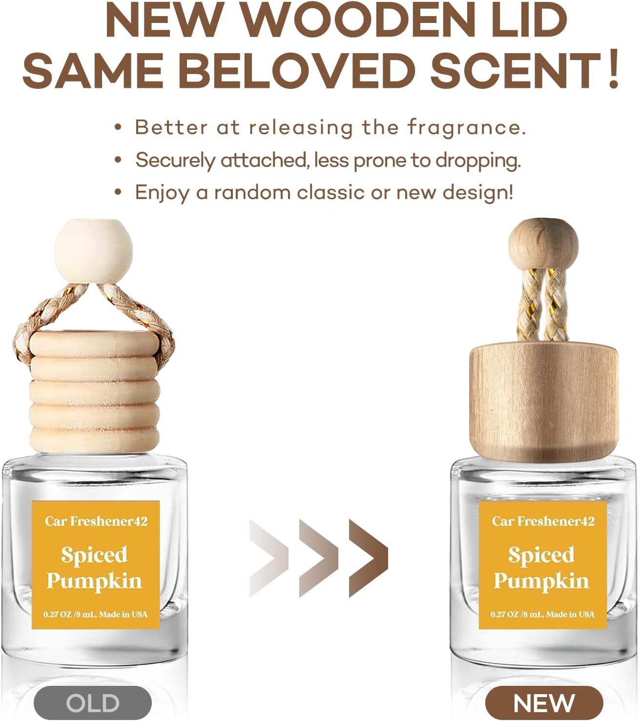 Thumbnail 3 de C Classy Hanging Car Air Freshener 2 Pack — Spiced Pumpkin Essential Oil Diffuser