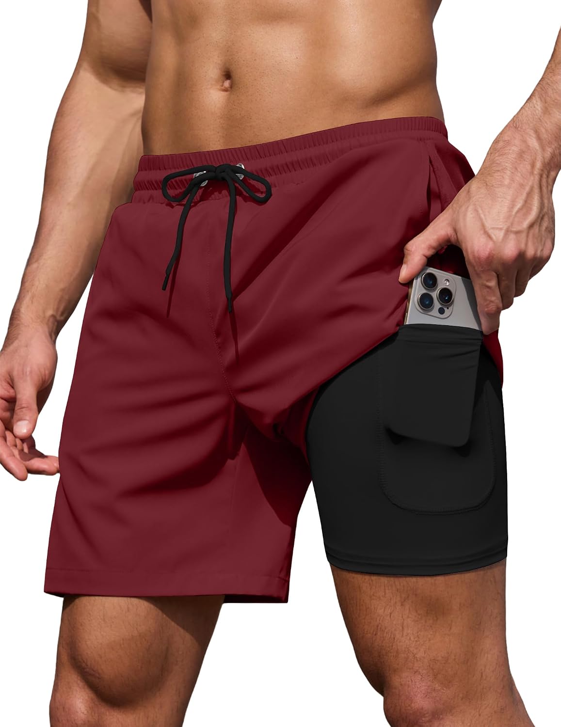 Thumbnail 6 de COOFANDY 7" Swim Trunks with Compression Liner: Comfort, Pockets, and Quick-Dry Performance