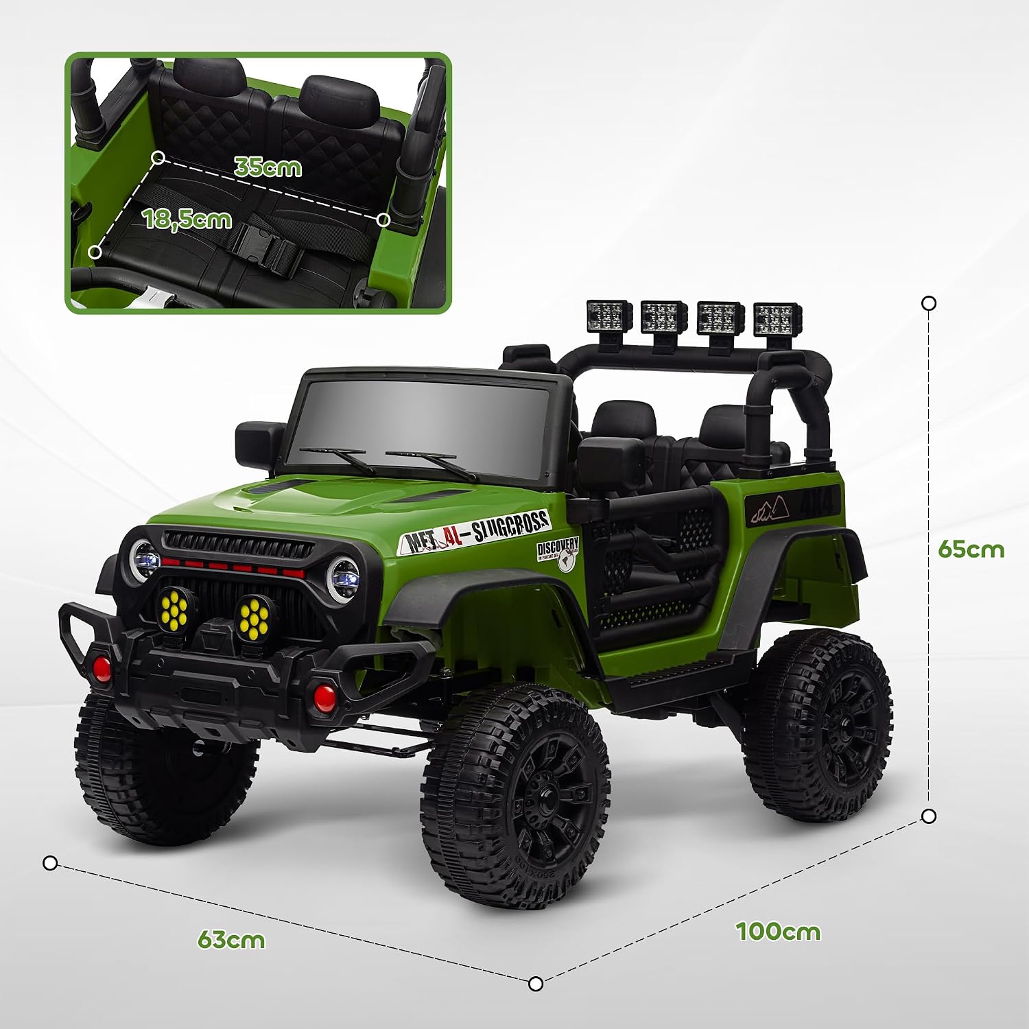 Thumbnail 6 de AIYAPLAY Voiture électrique Enfants UTV 12V