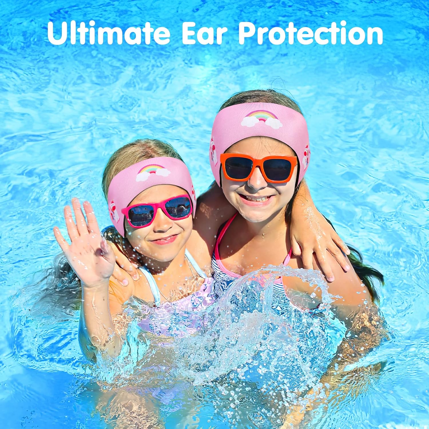 Thumbnail 1 de HeySplash Elastic Swimming Ear Band (Kids) – Adjustable waterproof neoprene headband for swimming ear protection