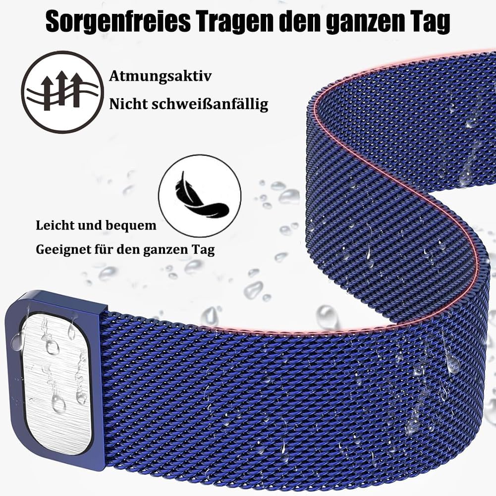 Detalle 2 de PDSQL Mesh Uhrenarmband mit Magnetverschluss 18 mm