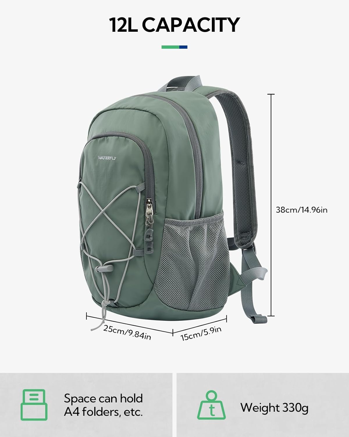 Thumbnail 1 de Waterfly 12L hiking backpack with chest strap