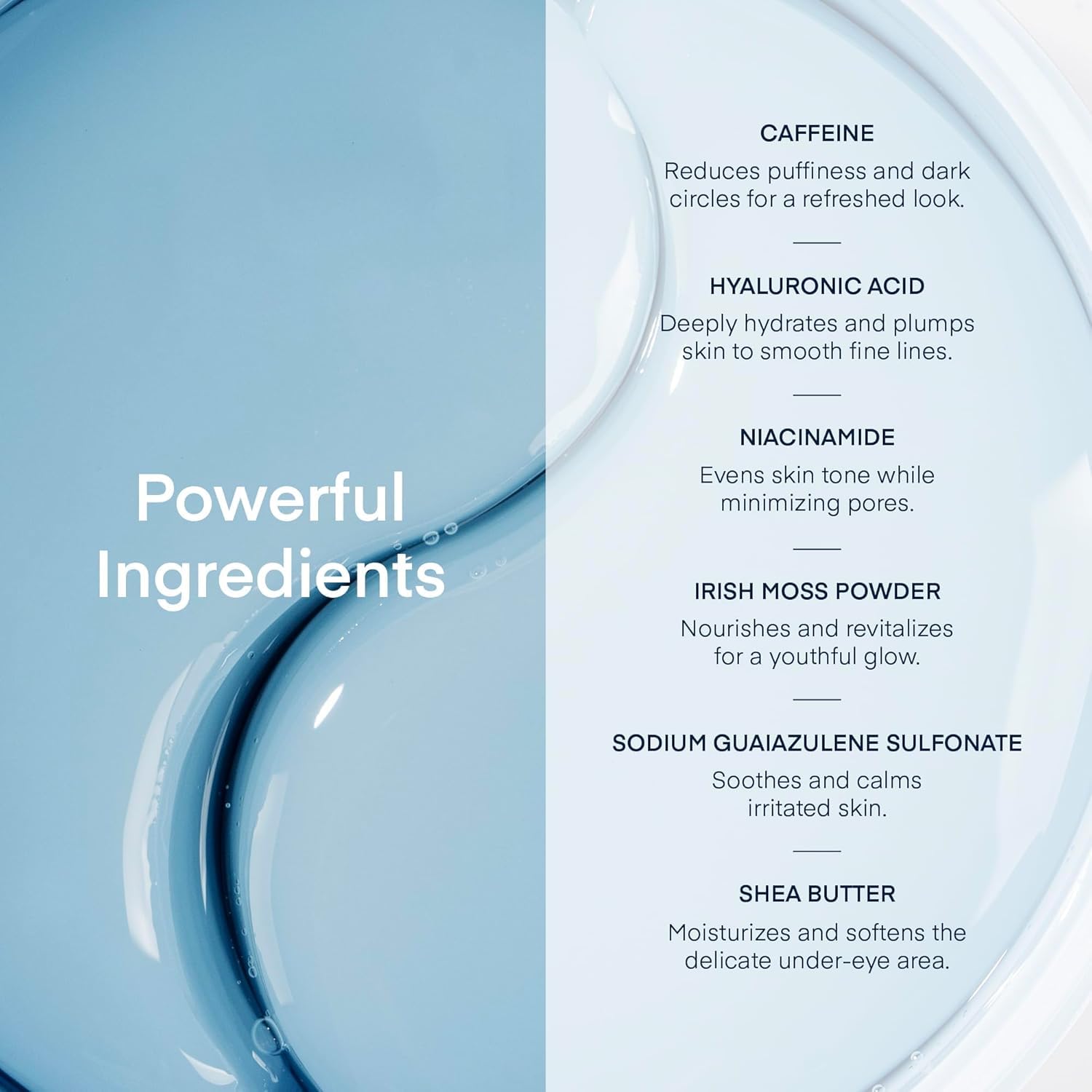 Thumbnail 6 de TEREZ & HONOR Under Eye Patches with Caffeine, Hyaluronic Acid, Niacinamide – 60 Hydrogel Masks ⚡