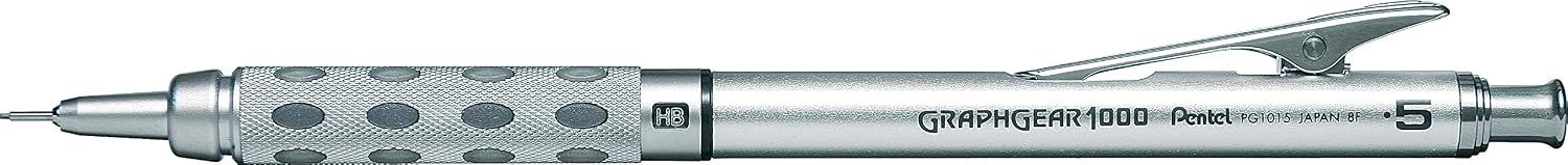 Detalle 2 de Pentel GraphGear PG1015-A vulpotlood 0,5 mm met metalen behuizing en HB-vullingen