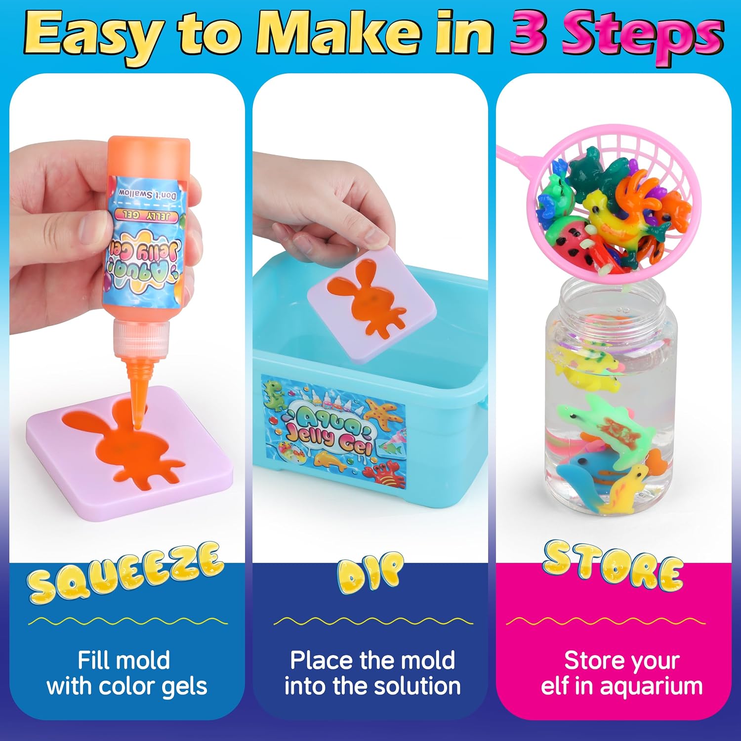 Thumbnail 1 de Magic Gel Water Elf Toy Kit: Aqua Fairy Water Gel for Kids