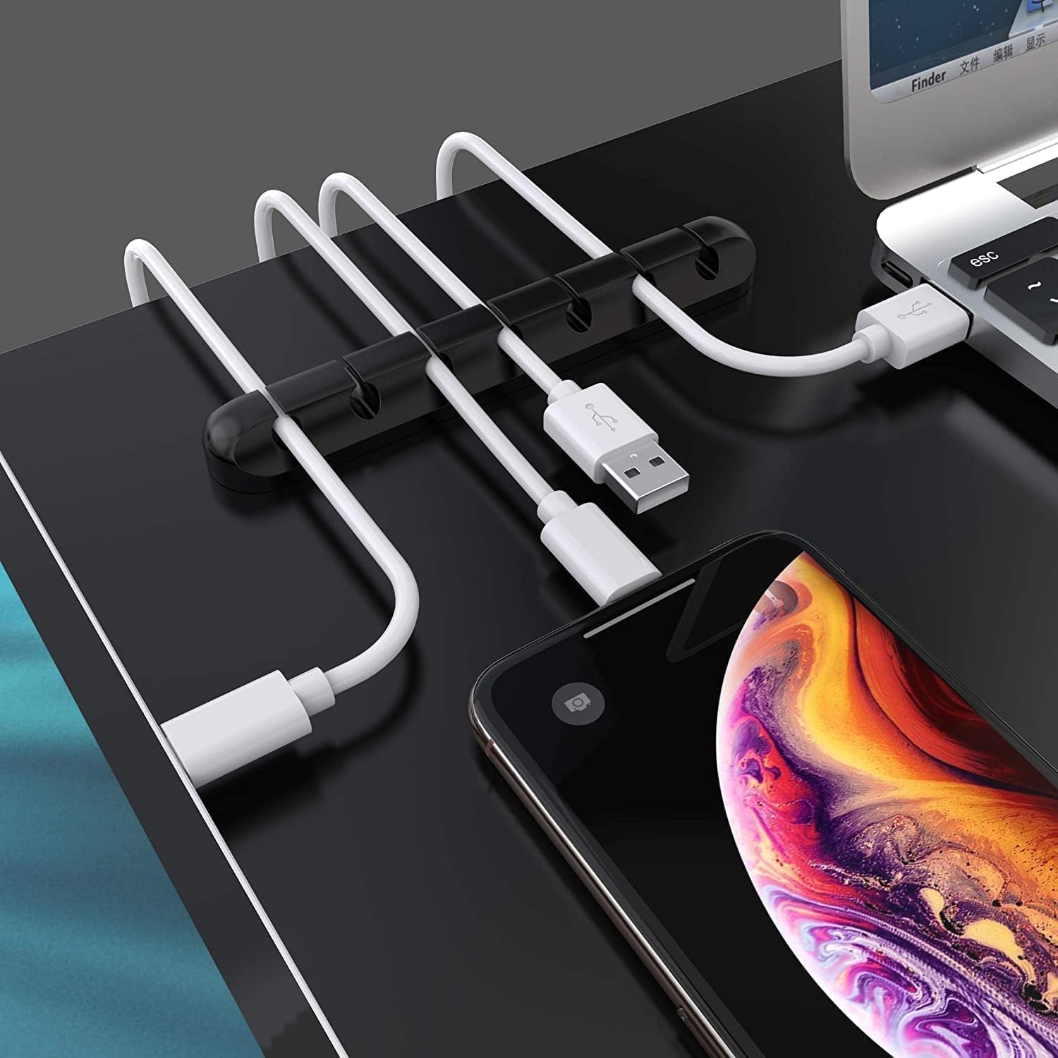 Detalle de SOULWIT 3-Pack cable organiser clips for desk ๐ฅ