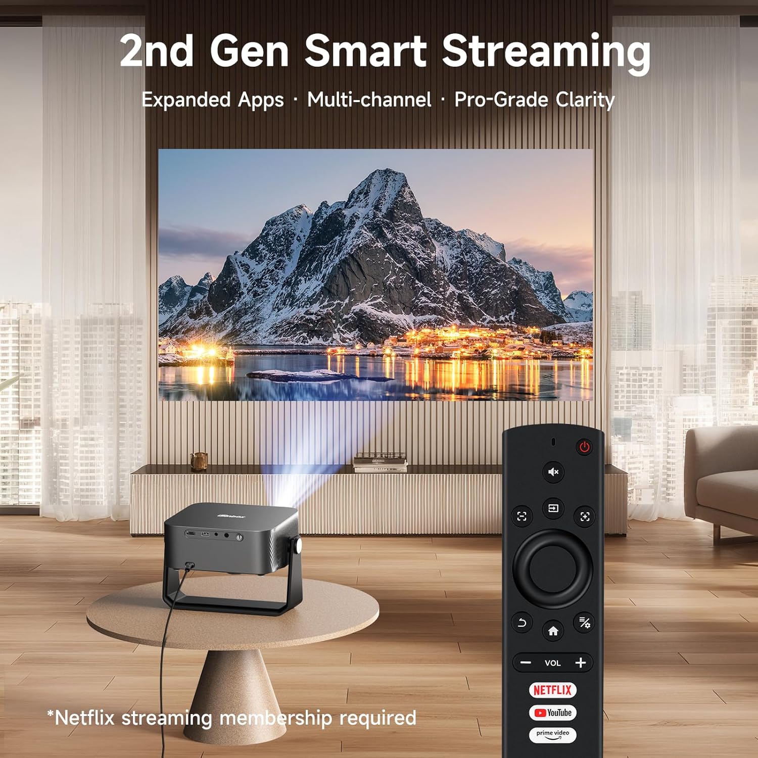 Thumbnail 1 de 4K Outdoor Projector 1500 ANSI lumen with Wi‑Fi