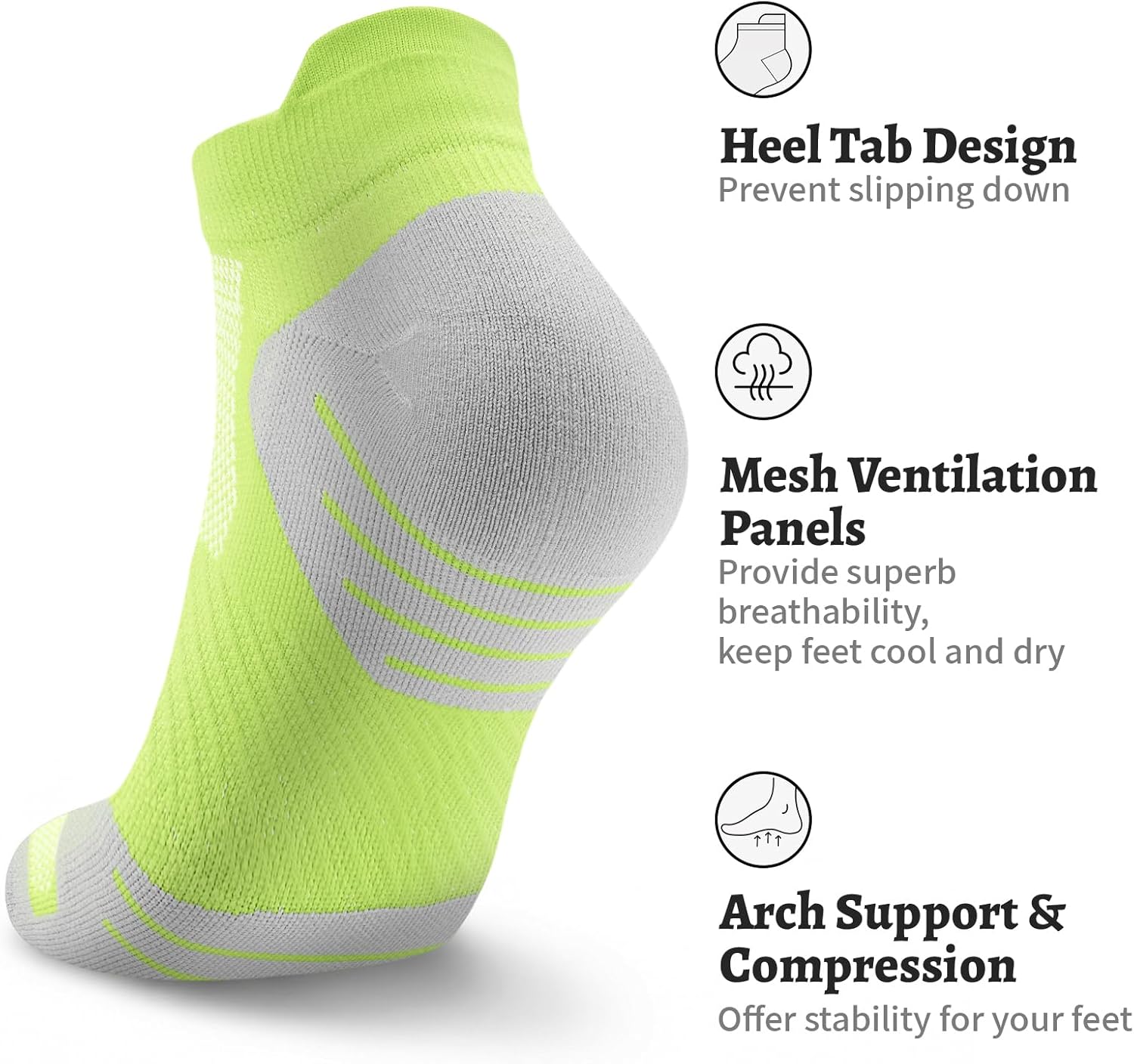 Thumbnail 3 de PAPLUS 6-Pair Ankle Compression Socks for Women