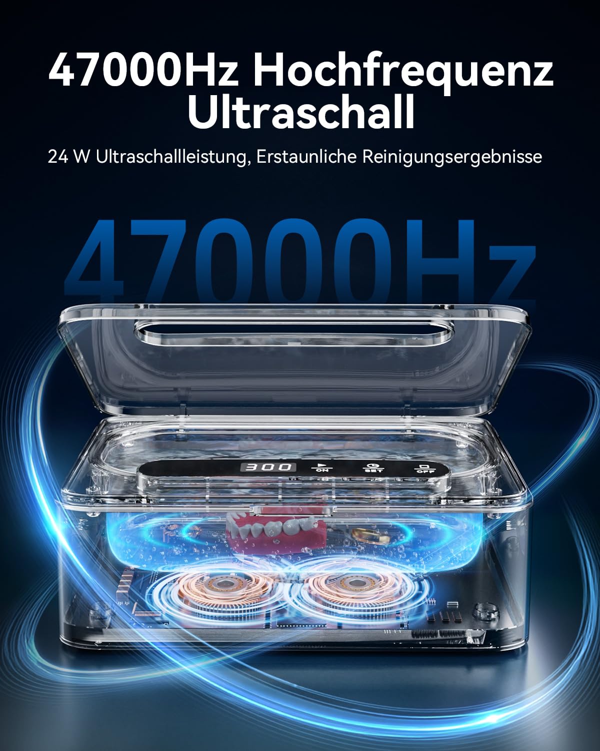 Thumbnail 2 de Ultraschallreinigungsgerät 47 kHz 330 ml
