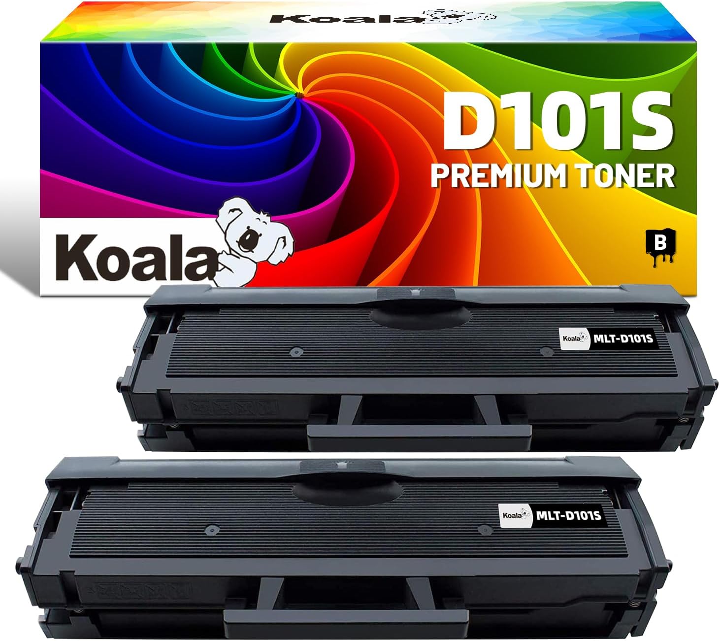 Koala Cartucce Toner Sostituzione MLT-D101S Nero (Pacco da 2) per Samsung ML/SCX