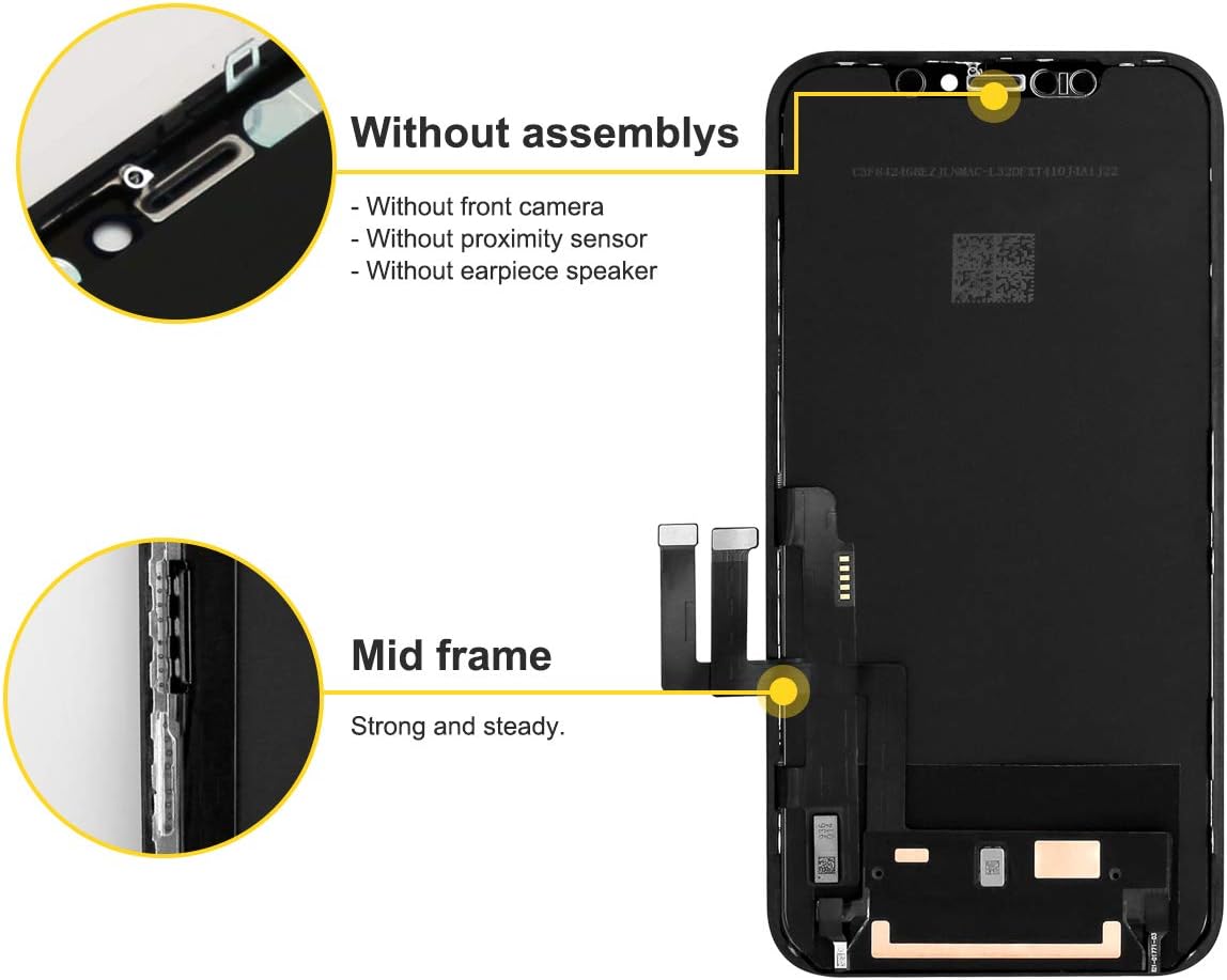 Detalle de bokman iPhone 11 Pro Max LCD Screen Replacement — 6.5-inch Front Panel with Repair Tool Kit