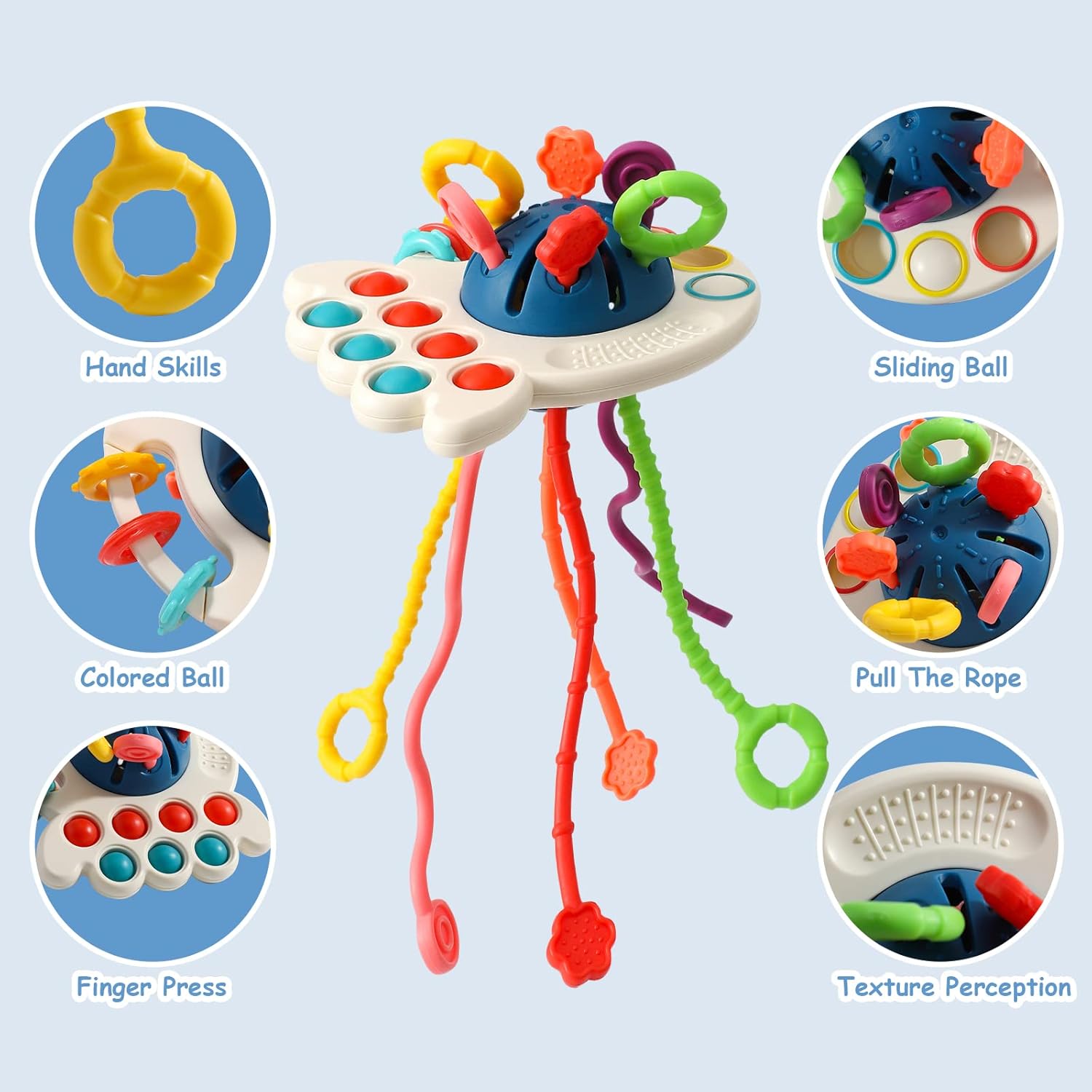 Thumbnail 2 de Tbotfip Montessori Silicone Pull String Toy
