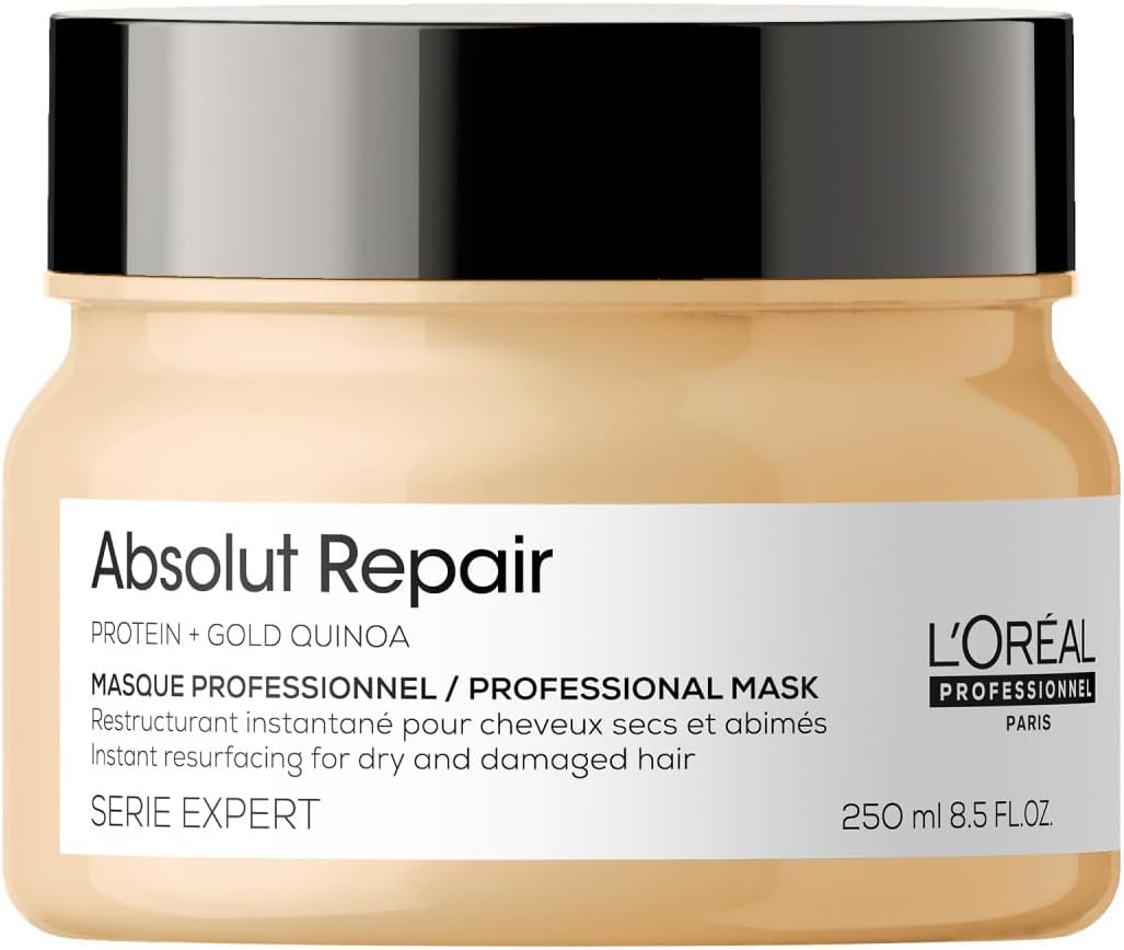 Detalle de L’Oréal Professionnel Serie Expert Absolut Repair mask with protein and gold quinoa, 250 ml