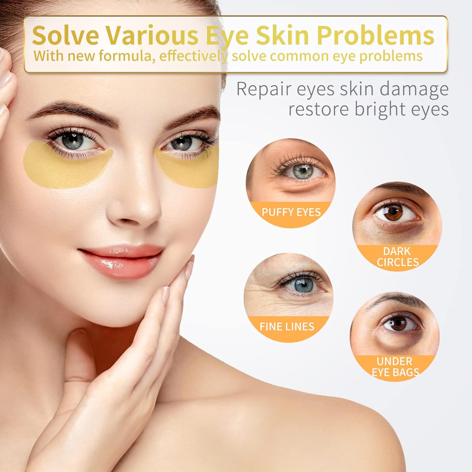 Detalle 2 de NAZANO 24K Gold Under Eye Patches 60-pack