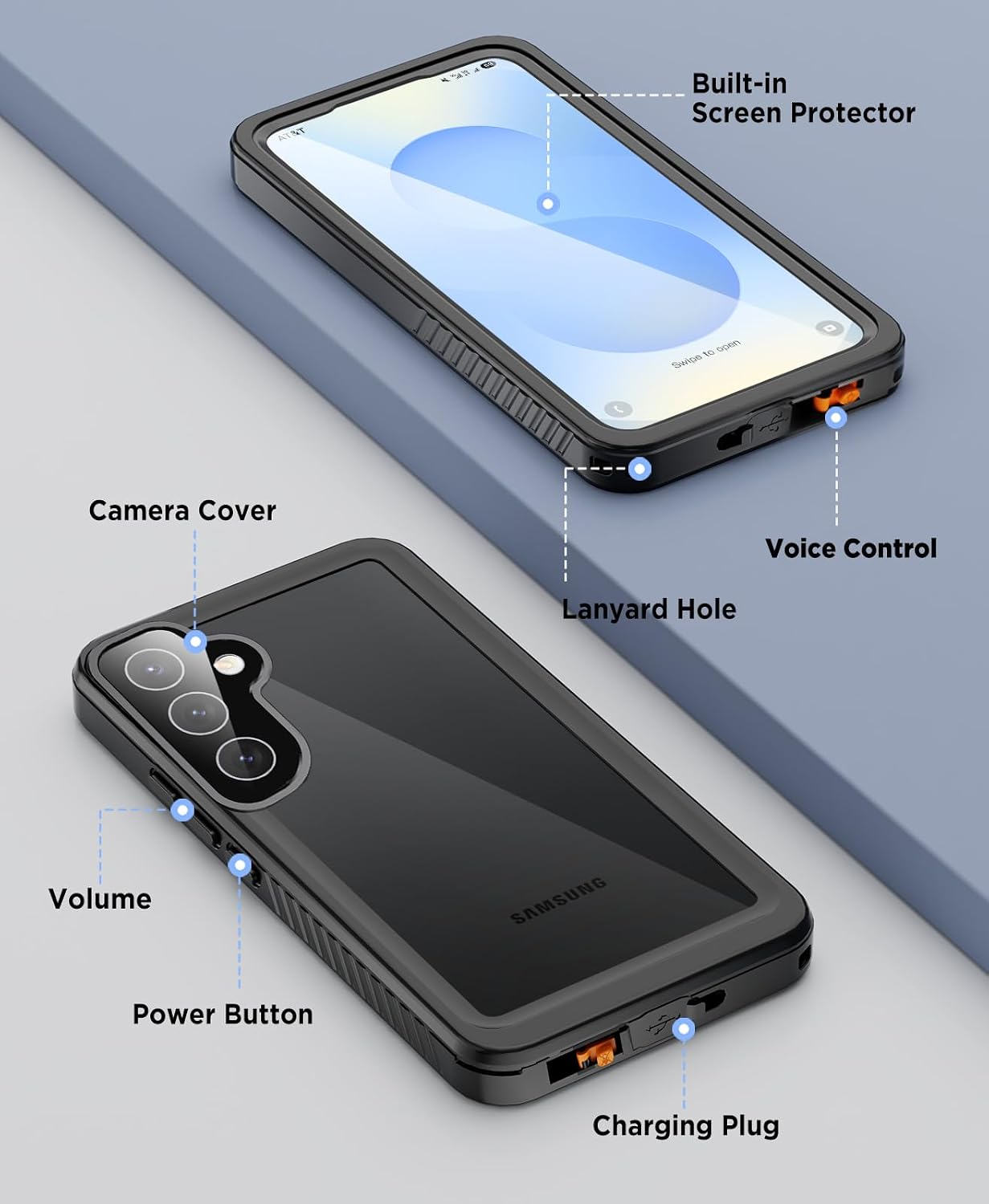 Thumbnail 4 de Beeasy Samsung S25 waterproof 360° case 6.2"
