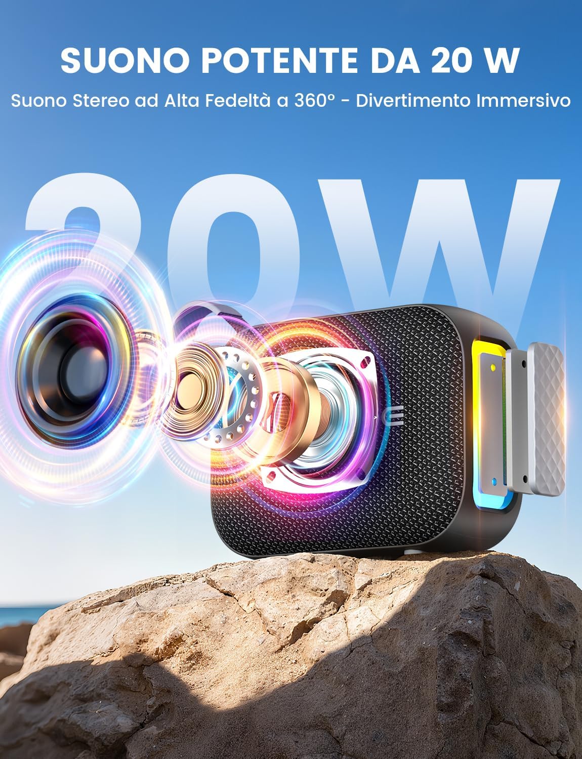 Detalle de UOHHBOE cassa Bluetooth 20 W IPX5
