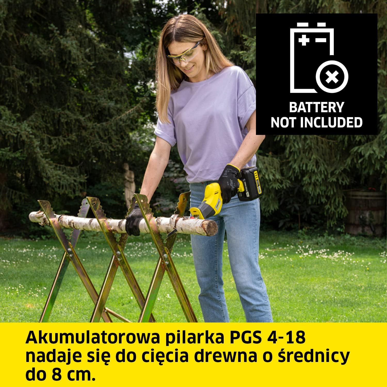 Detalle 2 de Kärcher PGS 4-18 – akumulatorowa pilarka do gałęzi 18 V, do 8 cm