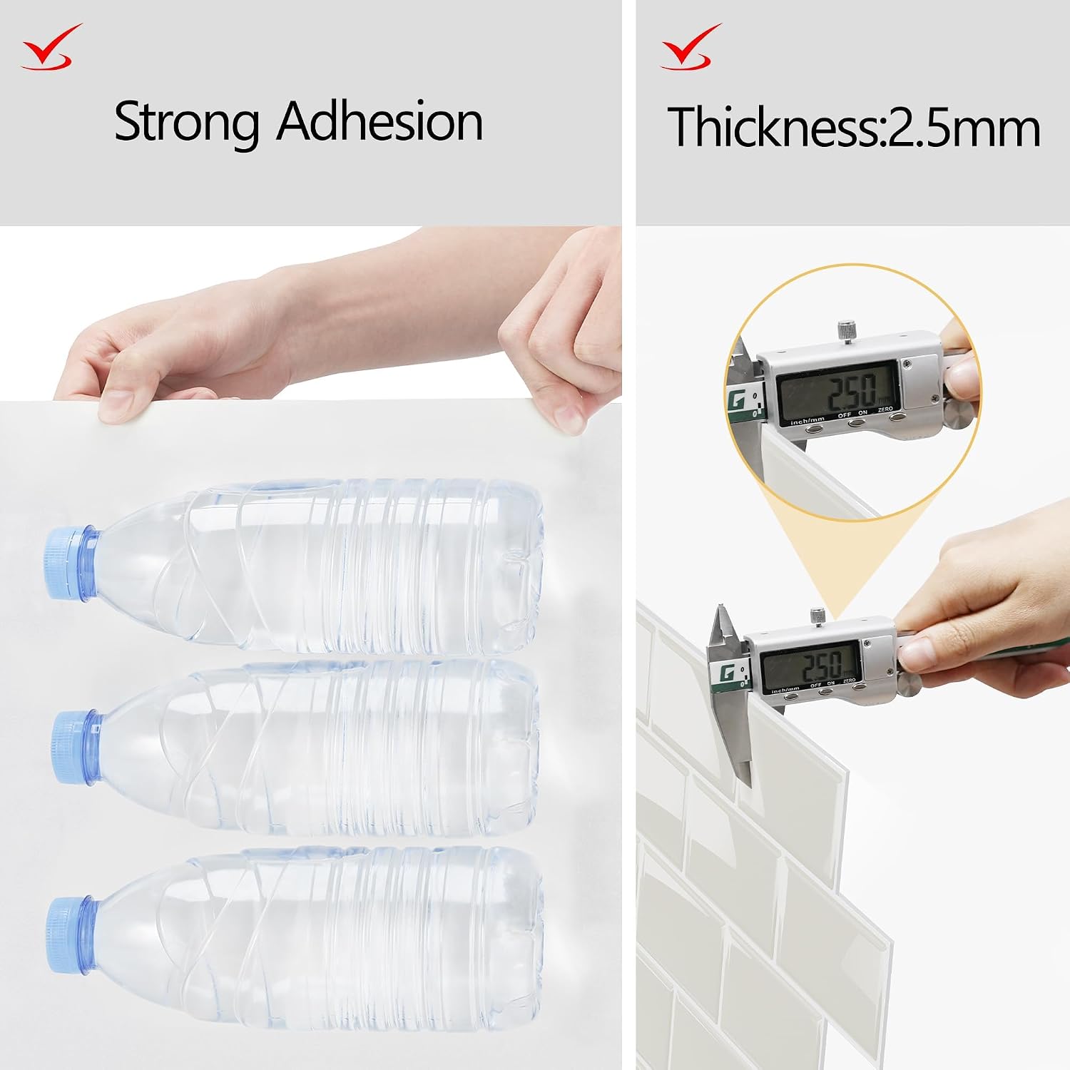 Detalle 2 de Yoillione Upgrade Thicker Peel and Stick Tiles 12x12 10 Sheets