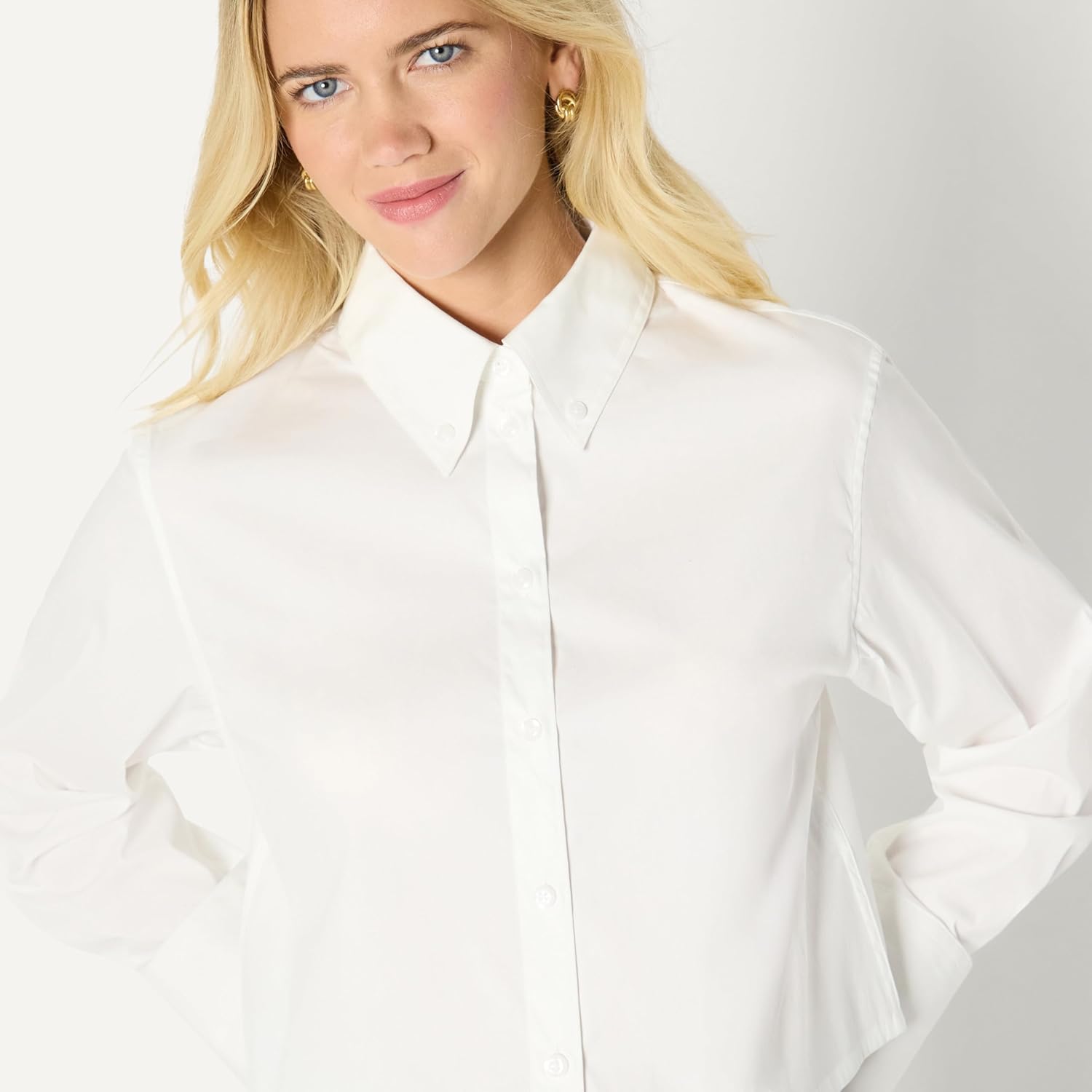 Thumbnail 4 de Oversize Popelinehemd für Damen mit Knopfleiste – Amazon Essentials Damen Demis Favorit