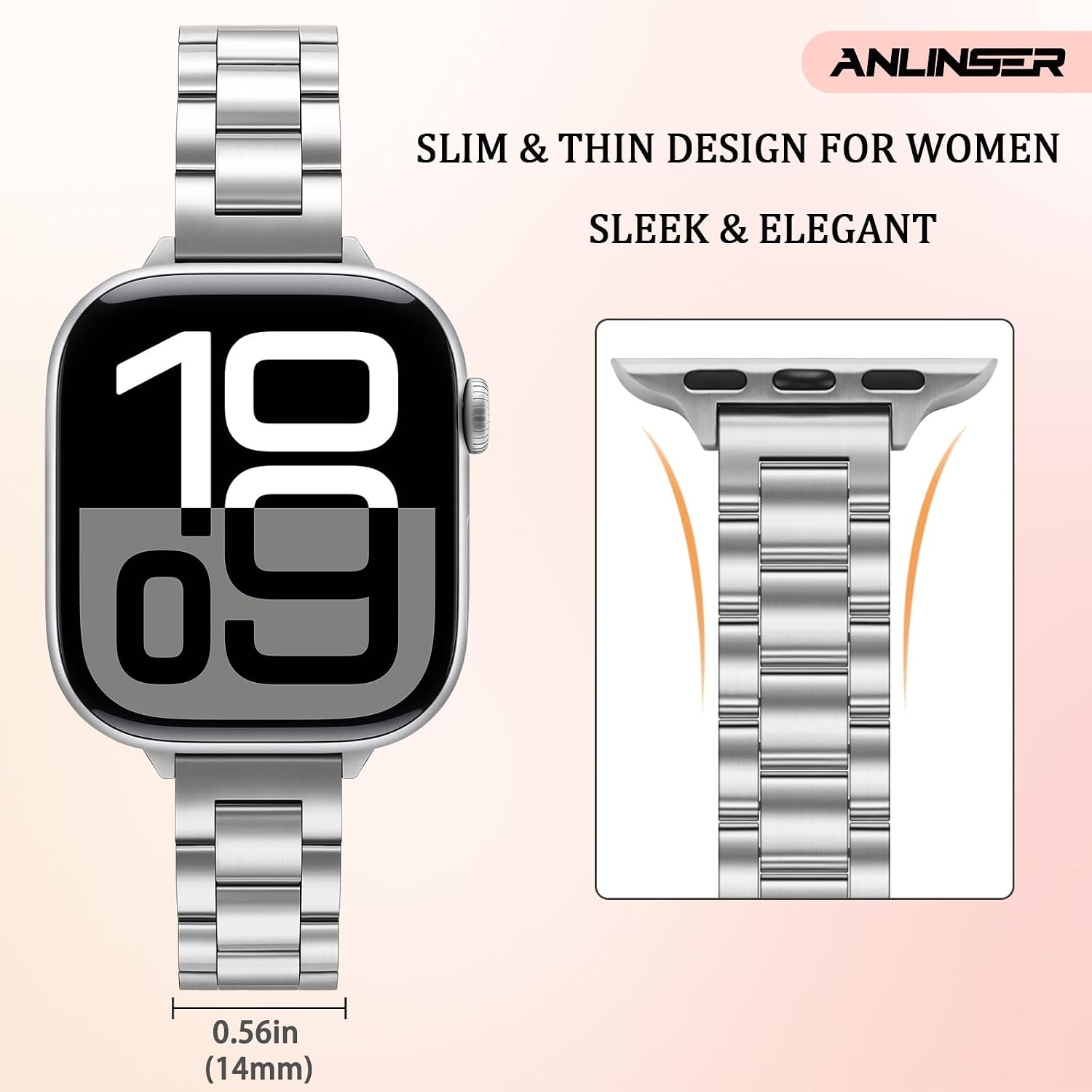 Thumbnail 2 de iWatch stainless steel strap 14mm slim
