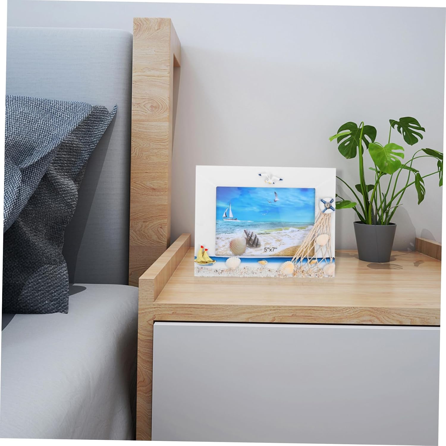 Thumbnail 3 de AOKWAWALIY kreativer hölzerner Bilderrahmen – Fotohalter für Tischdekoration (9,45 x 7,48 Zoll)