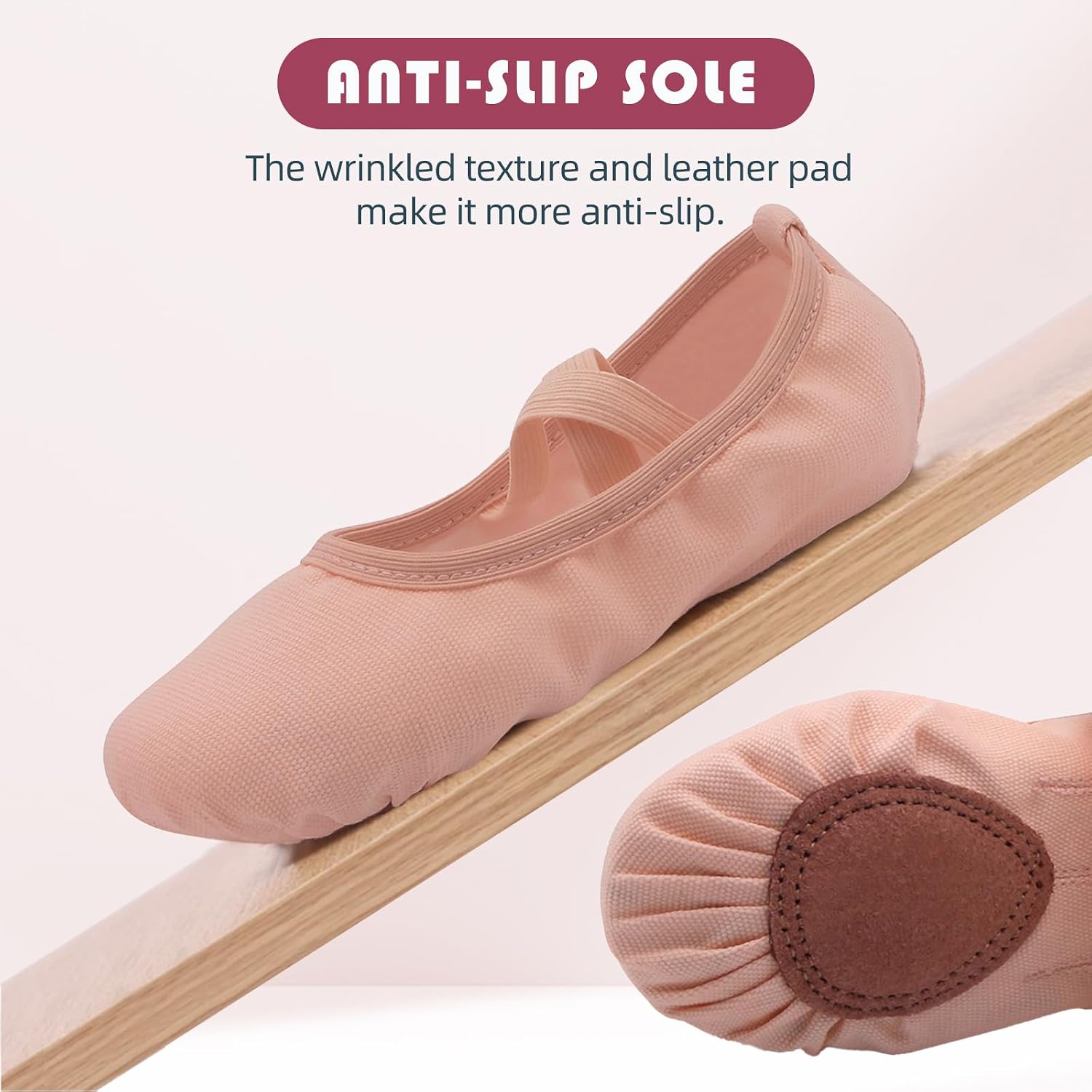 Detalle 2 de Uniuni Zapatillas Ballet transpirable para mujer y niña