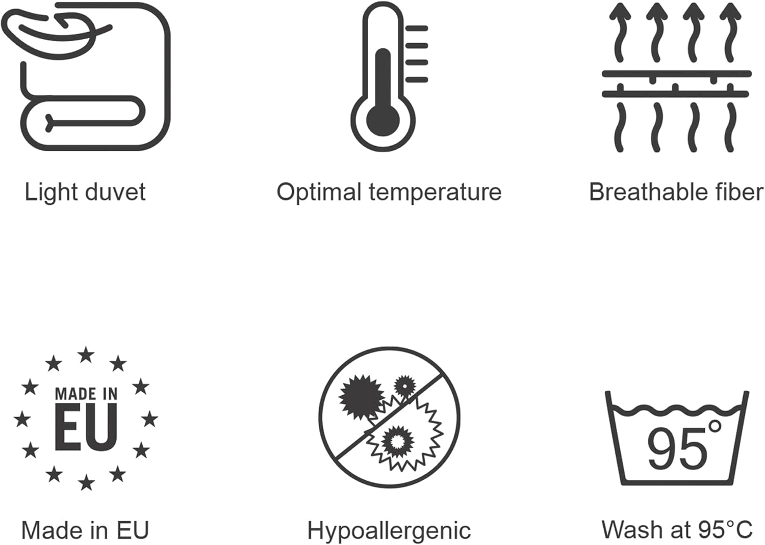 Thumbnail 5 de RESTILO Bettdecke 155x220 cm Ganzjahresdecke aus Microfaser, antiallergisch (Öko-Tex Standard 100)