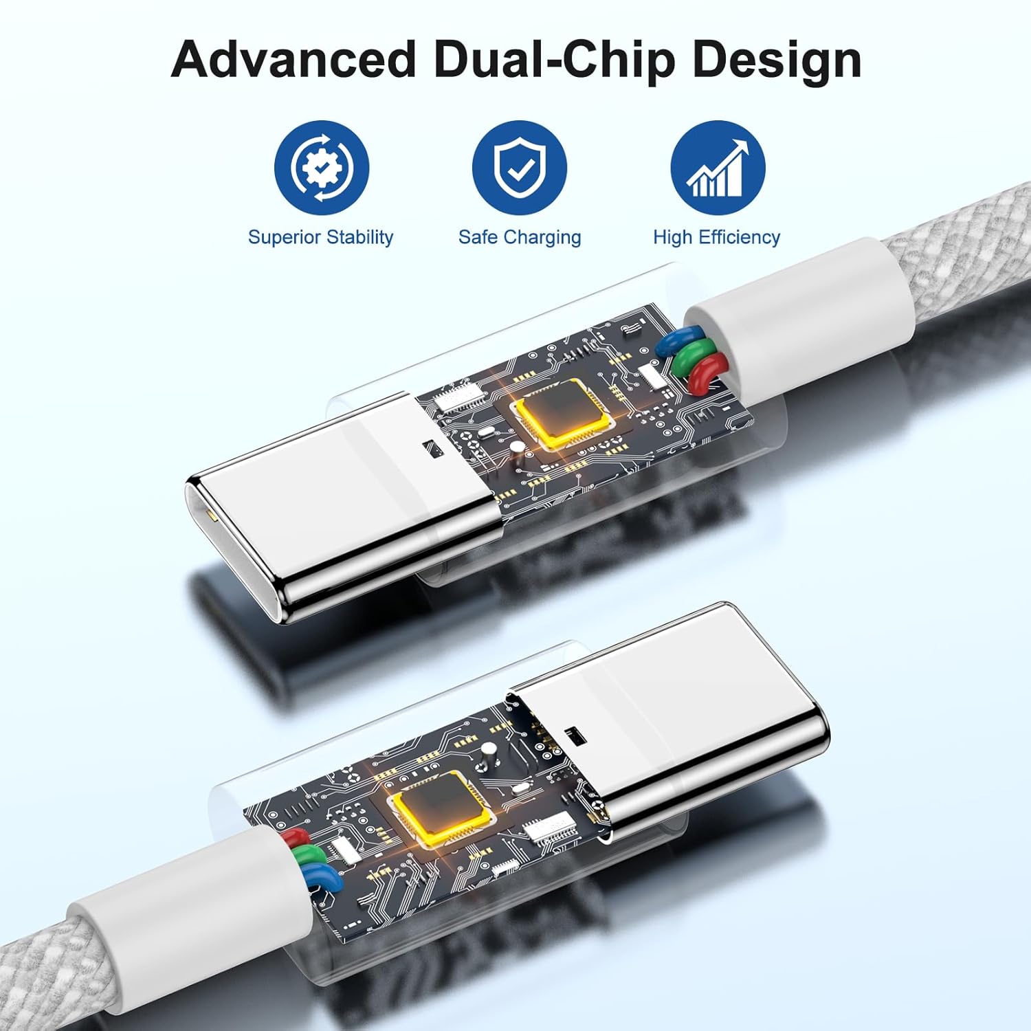 Detalle de iPhone 17 USB‑C 2m fast charging cable