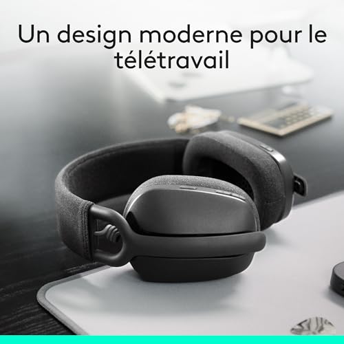 Detalle de Logitech Zone Vibe 100 — Casque d'écoute sans fil léger pour travail et loisir