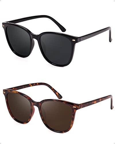 Detalle de FIMILU 2 Packs Sunglasses for Women: Polarized UV400 Protection
