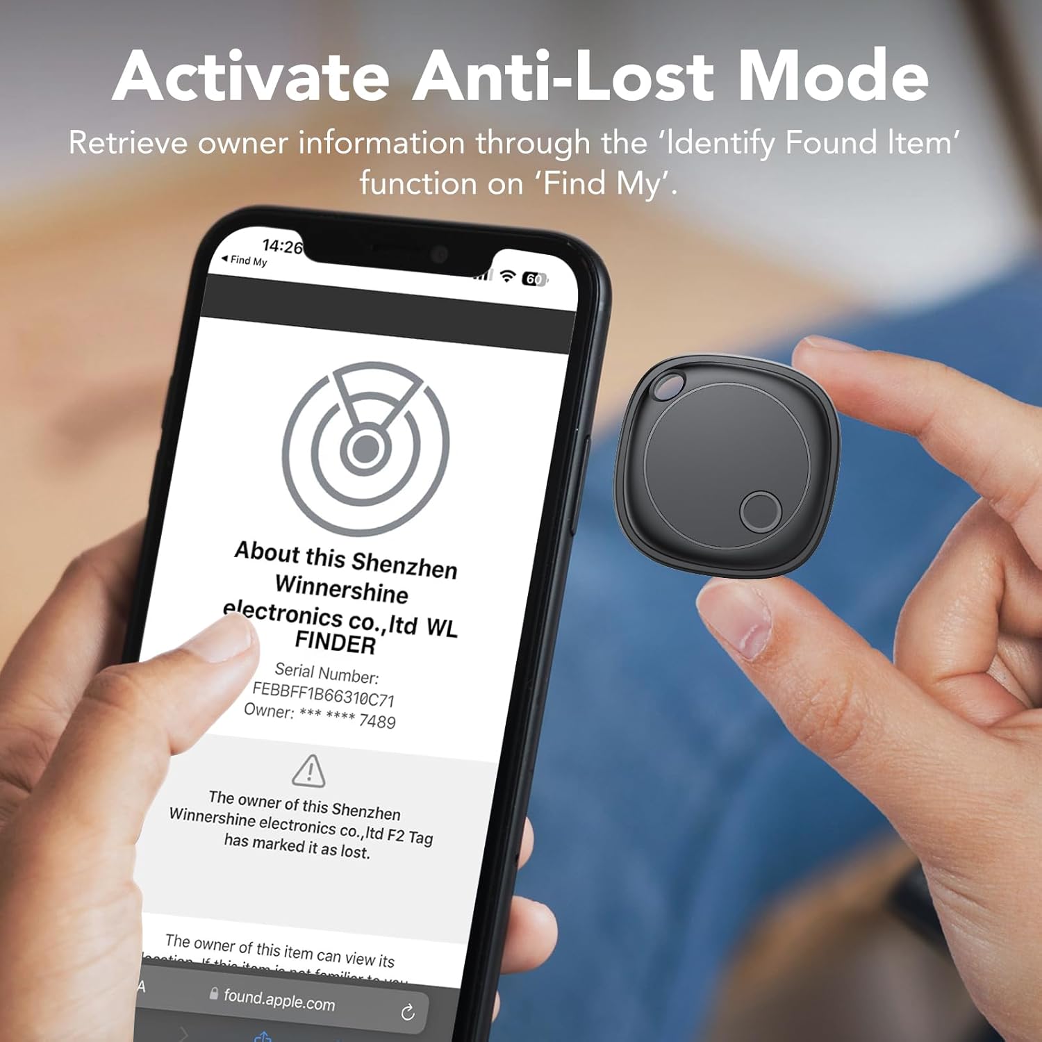 Thumbnail 6 de Smart Tracker 4 pezzi: Localizzatore Bluetooth compatibile con Find My, IP67 e batteria sostituibile