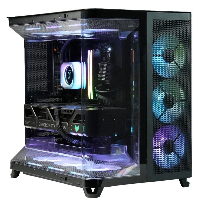 Detalle de Epical-Q Bucaneer Gold: PC de alto rendimiento con Ryzen 9 9950X3D, 96 GB RAM y RTX 5090