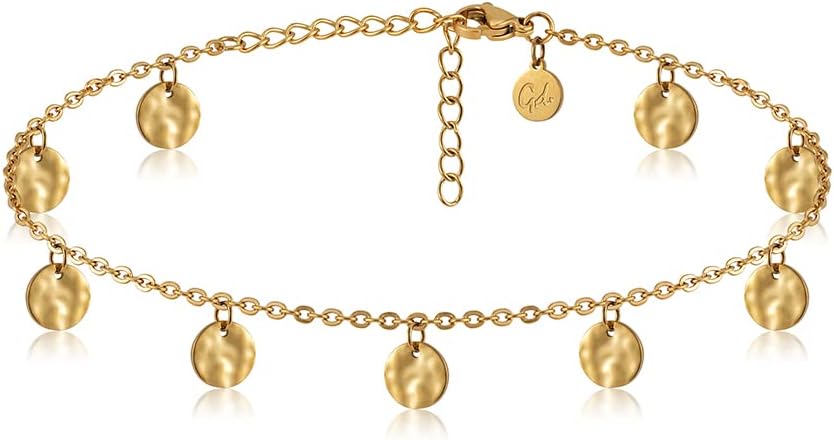Thumbnail 6 de GD GOOD.designs Bracelet de cheville plaquettes martelées