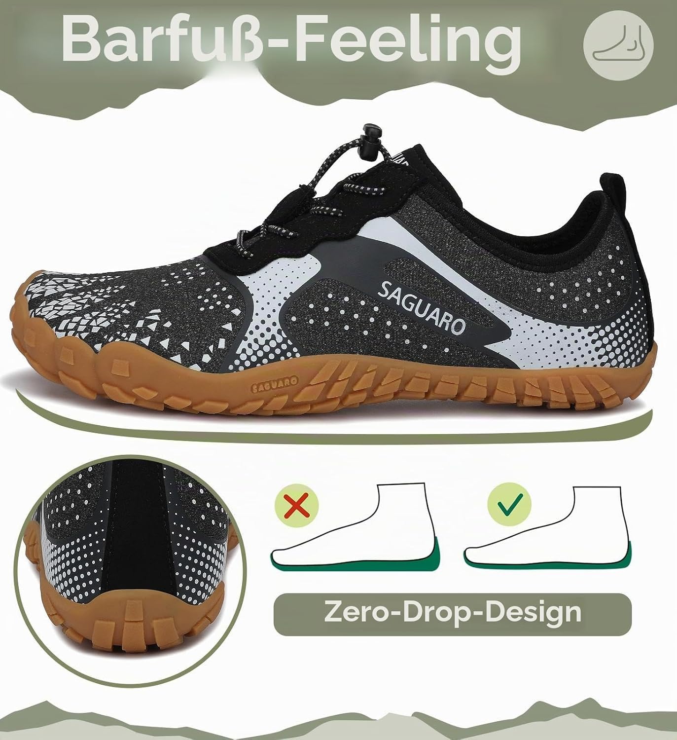 Thumbnail 2 de Barefoot-Schuhe für Damen und Herren – atmungsaktiv, flexibel, mit breiter Zehenkappe