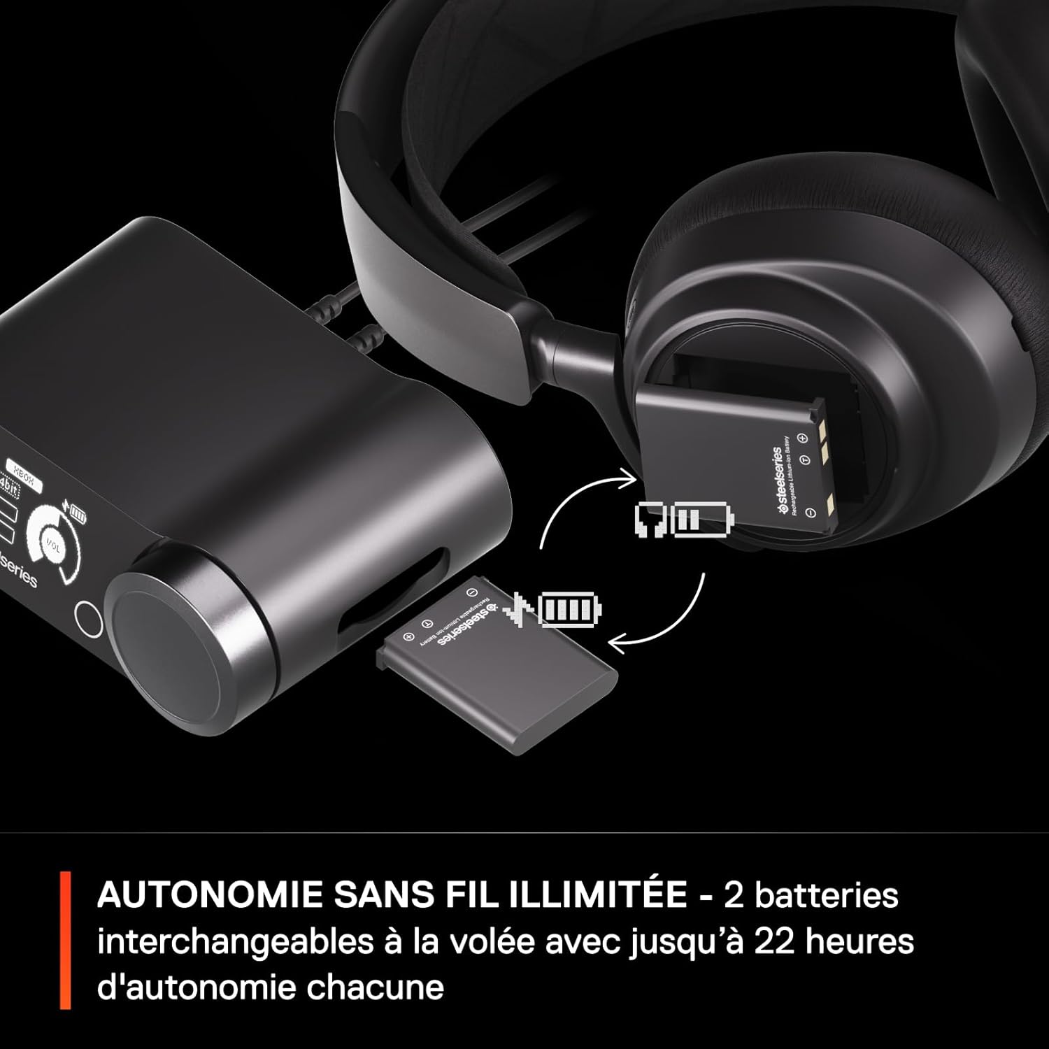 Thumbnail 4 de SteelSeries Arctis Nova Pro Wireless X casque gaming