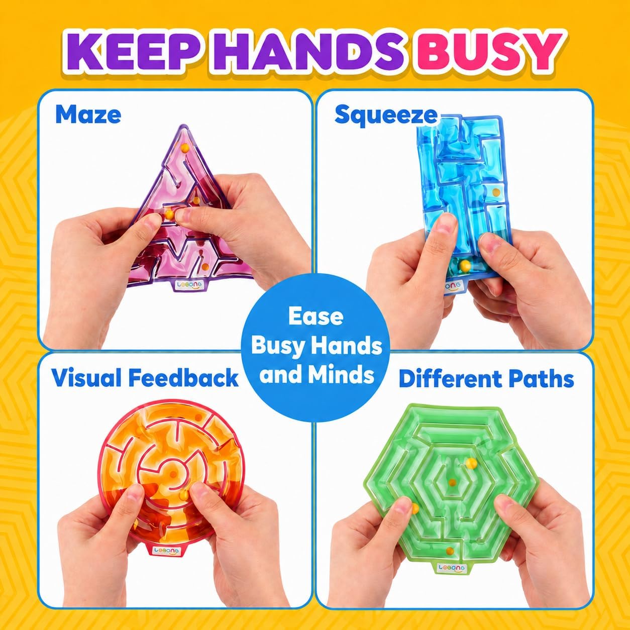 Thumbnail 4 de Squishy Toys Sensory Fidget Toys 4-Pack