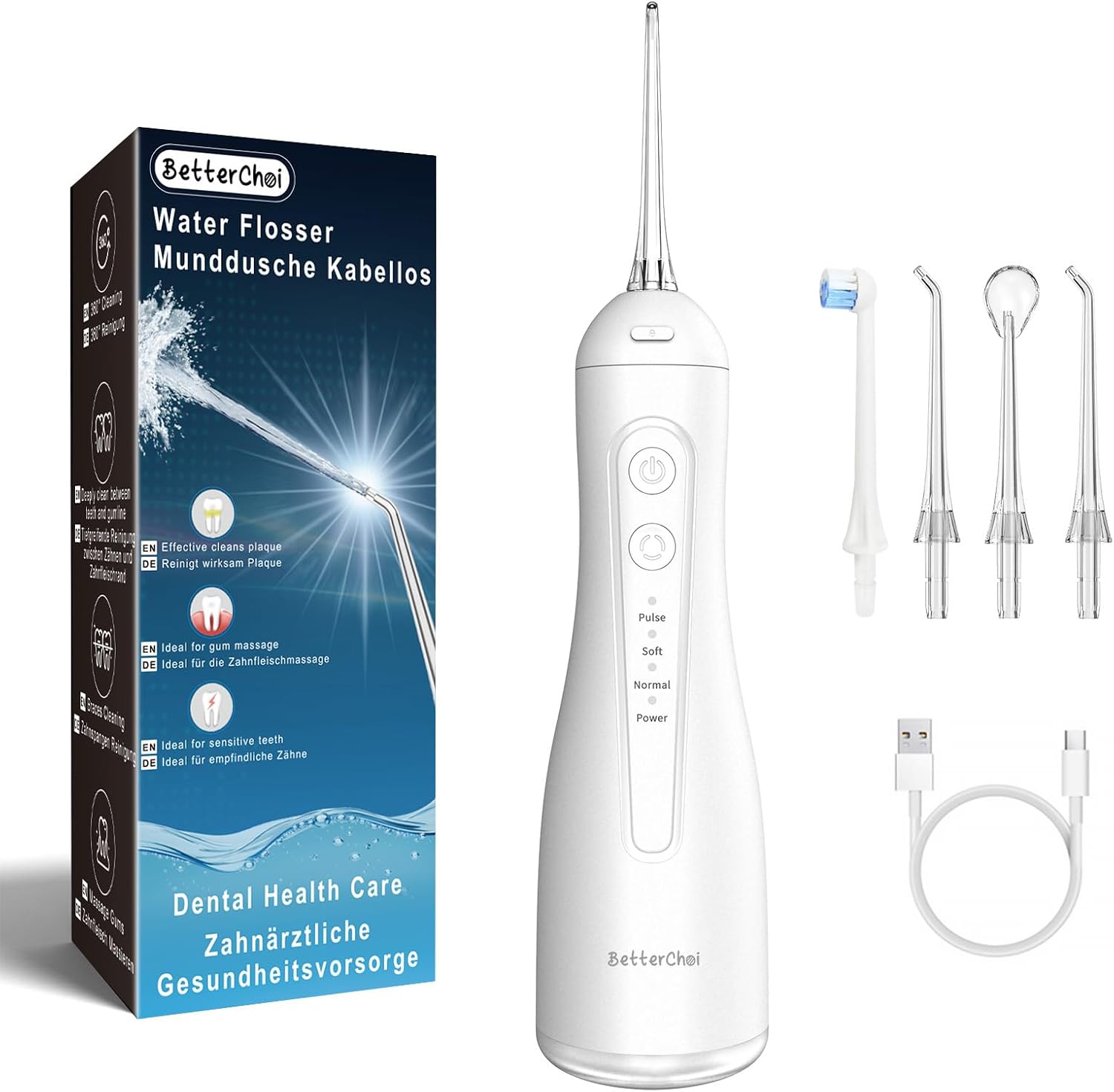 Detalle de Betterchoi Idropulsore Dentale Portatile: pulizia professionale in viaggio