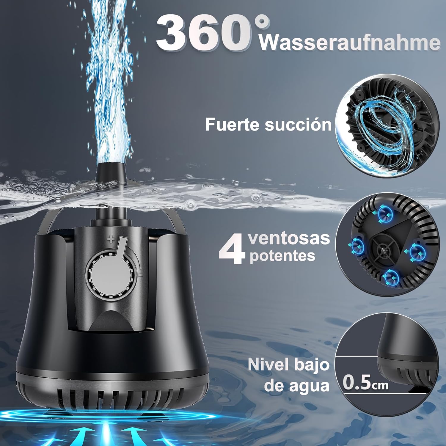 Thumbnail 3 de Bomba de Agua Sumergible 60W 3500L/H