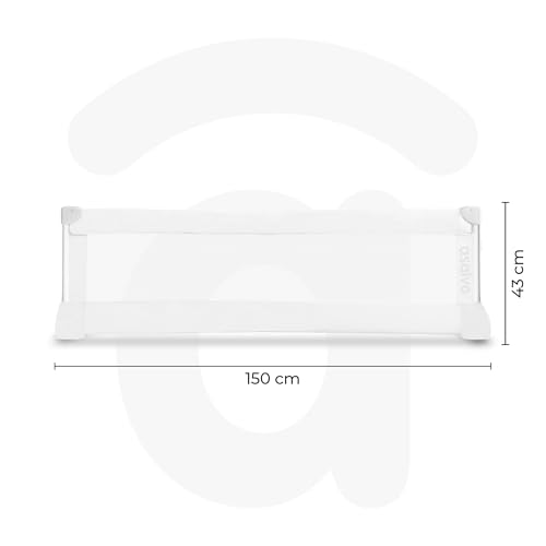 Detalle de Asalvo Barrera de Cama de 150 cm (extra alta) para niños, abatible y plegable